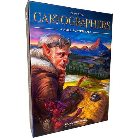 In Cartographers: A Roll Player Tale, players compete to get the highest reputation at the end of four seasons. Each season, players draw on their map sheet and score against unique conditions at the end of the season. But you are not alone in this wilderness. The Dragul contest your claims with their outposts, and so you must draw your lines carefully to reduce their influence. The player with the highest reputation at the end of the year is declared the winner.