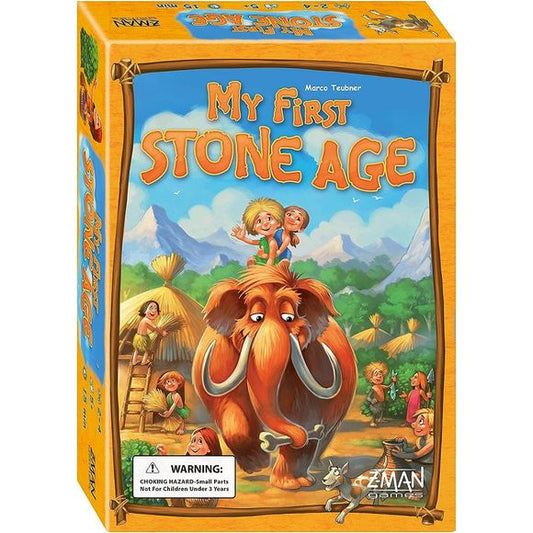 The Stone Age was very different from the modern world. In My First Stone Age, players experience this period 10,000 years ago through the eyes of two Stone Age children, Jono and Jada, along with their friend Martin the mammoth. Learn about life at the dawn of humanity while gathering and trading valuable resources such as berries, fish, pots, arrowheads, and animal teeth. If you collect the required resources, you can build a hut and add it to your settlement. Your best friend and loyal wolfhound, Guff, m