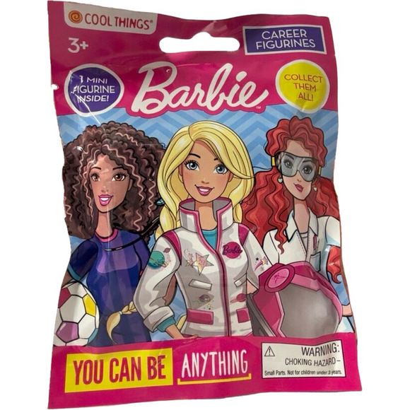 Open a Barbie You Can Be Anything Career Figurine Blind Bag to reveal your Barbie surprise toy! Which Barbie will you get?? Collect all 16 figures! Includes 1 figurine