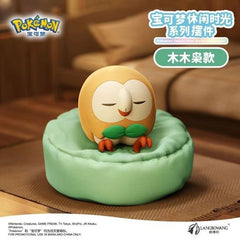 Langbowang Pokemon Resting Sleeping Casual Time Series Figure - Rowlet