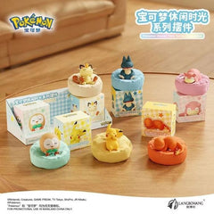 Langbowang Pokemon Resting Sleeping Casual Time Series Figure - Meowth