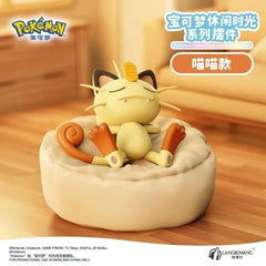 Langbowang Pokemon Resting Sleeping Casual Time Series Figure - Meowth