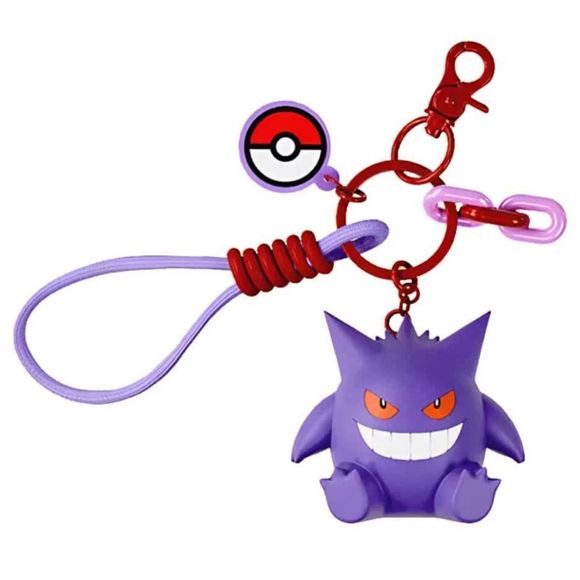 Take your favorite Ghost-type Pokémon everywhere you go with this adorable Gengar Charm Keychain by Langbowang! Featuring a cute chibi-style Gengar charm with its signature mischievous grin and glowing red eyes, this accessory is the perfect blend of spooky and stylish.

The keychain includes a detailed Gengar figure, a classic Poké Ball charm, colorful accent links, and a convenient loop attachment that makes it easy to decorate keys, backpacks, purses, lanyards, zipper pulls, and more. Lightweight yet eye