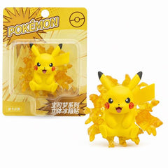 Bring a spark of Pokémon excitement to your home or office with this officially licensed Pokémon Pikachu 3D Refrigerator Magnet Figure! Featuring Pikachu surrounded by dynamic translucent lightning effects, this unique collectible combines the charm of a display figure with the functionality of a magnetic decoration.

Designed with vibrant colors and detailed sculpting, Pikachu is captured in an energetic pose that makes this piece stand out on refrigerators, lockers, magnetic boards, filing cabinets, and o
