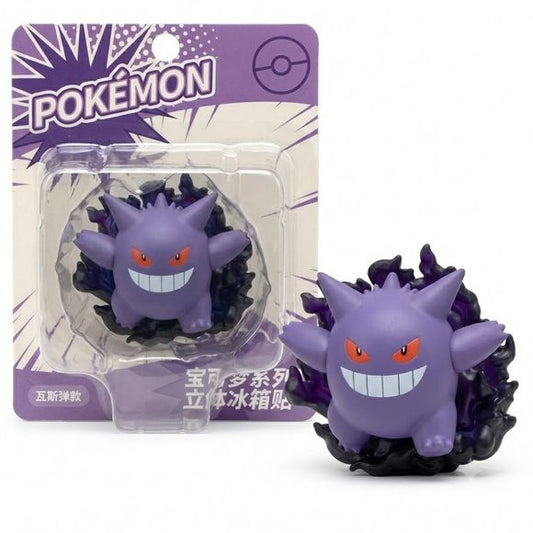 Add a spooky, mischievous touch to your space with this officially licensed Pokémon Gengar 3D Fridge Magnet! Capturing the iconic Ghost-type Pokémon in all its sinister glory, this premium dimensional magnet features Gengar emerging from a swirling cloud of dark purple and black shadow energy.

With its signature wide grin, piercing red eyes, and a dynamic sculpt that pops off any magnetic surface, it is the perfect collectible for Pokémon fans, anime enthusiasts, and collectors alike.