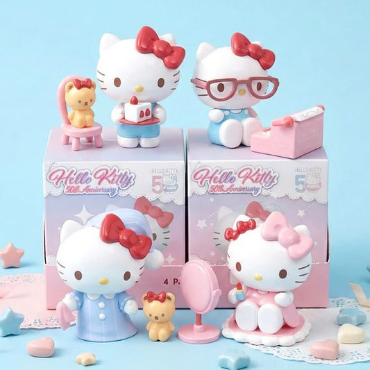 Holly Box Sanrio Hello Kitty 50th Anniversary Daily Life Series Figure - Delicious Afternoon Tea