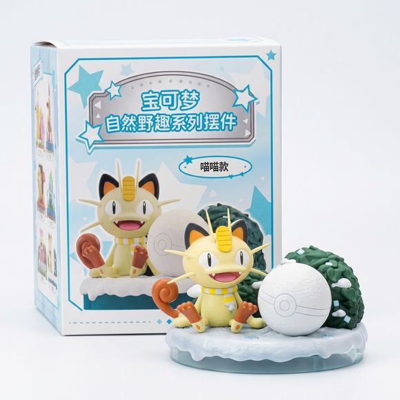 Bring a touch of winter fun to your Pokémon collection with this adorable Meowth figure from Langbowang's Natural Fun Series! Dressed for the cold in a cozy striped scarf, Meowth sits happily in a snowy landscape beside a giant Poké Ball-shaped snowball, capturing the playful spirit of a perfect winter day.

Featuring vibrant colors, charming details, and a scenic seasonal design, this collectible display piece is perfect for desks, shelves, gaming setups, or Pokémon-themed collections. The snowy base and f
