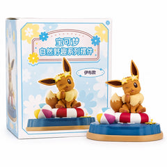 Bring a little sunshine to your collection with this adorable Eevee figure from the Pokémon Natural Fun Series. Featuring Eevee relaxing on a colorful pool float with a beach ball at its side and star-shaped sunglasses perched playfully on its head, this charming display captures the carefree feeling of a perfect summer day.

Designed with vibrant colors and delightful details, the scene-style base creates a fun seasonal display that looks great on desks, shelves, gaming setups, or Pokémon collections. Eeve