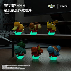 Langbowang Pokemon Glow-in-the-Dark Poke Ball Display Figure - Bulbasaur