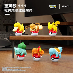 Langbowang Pokemon Glow-in-the-Dark Poke Ball Display Figure - Psyduck