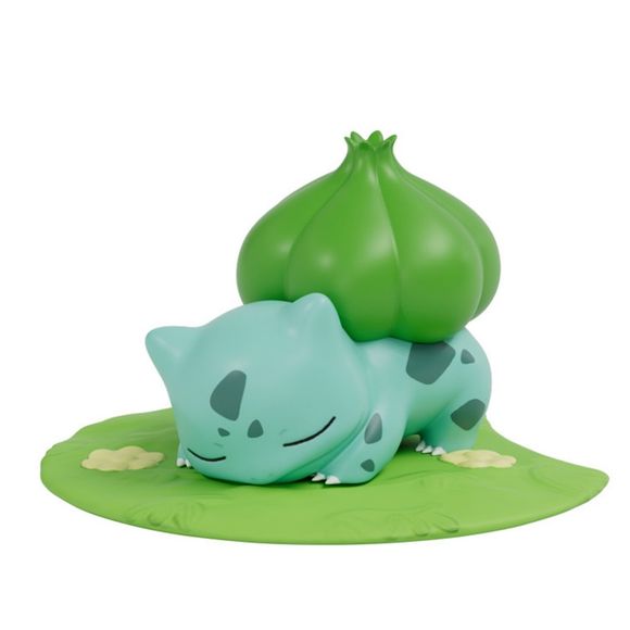 ring a touch of peaceful Pokémon charm to your collection with this adorable Bulbasaur Lawn Series Figure. Capturing Bulbasaur fast asleep on a grassy leaf-shaped base, this relaxing design showcases the beloved Grass-type Pokémon resting comfortably with its signature bulb nestled on its back.

Part of the cozy Lawn Series desktop figure series, this collectible features soft colors, gentle sculpting, and a calming nature-inspired theme that makes it perfect for desks, shelves, gaming setups, and Pokémon d