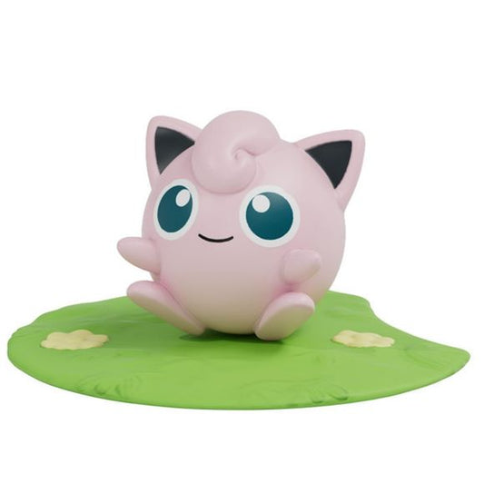 Bring a touch of peaceful Pokémon charm to your collection with this adorable Jigglypuff Lawn Series Mini Figure from Zincn! Featuring Jigglypuff resting comfortably on a grassy lawn base, this collectible captures the beloved Balloon Pokémon in a rare moment of relaxation.

With its sleepy expression, soft pastel colors, and detailed sculpting, Jigglypuff makes a delightful display piece for desks, shelves, gaming setups, or Pokémon collections. The nature-inspired lawn base adds an extra layer of charm, c