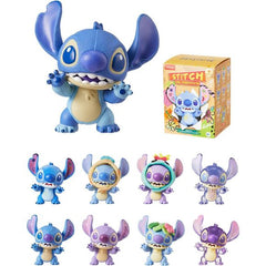 MINISO Disney Lilo & Stitch "Cool Transformation" blind box – random collectible vinyl action figure. Each box contains one randomly selected figure from MINISO's Lilo & Stitch Cool Transformation Series, reimagining Stitch and friends with a playful transformation twist — bright colors, expressive poses, and Disney-approved sculpting throughout.

A fun, shelf-ready pick for Stitch fans and blind box collectors alike. Random Design: contents are fully randomized and no one, including us, knows what's inside