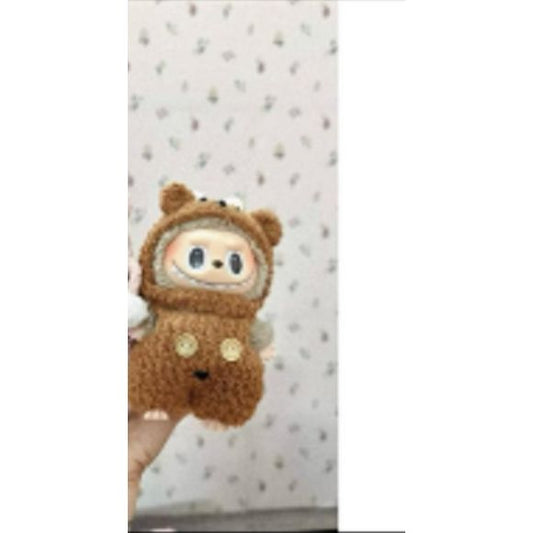 Includes adorable Bear hat and pants for your favorite Labubu. Customize and accessorize yours today! Labubu not included.