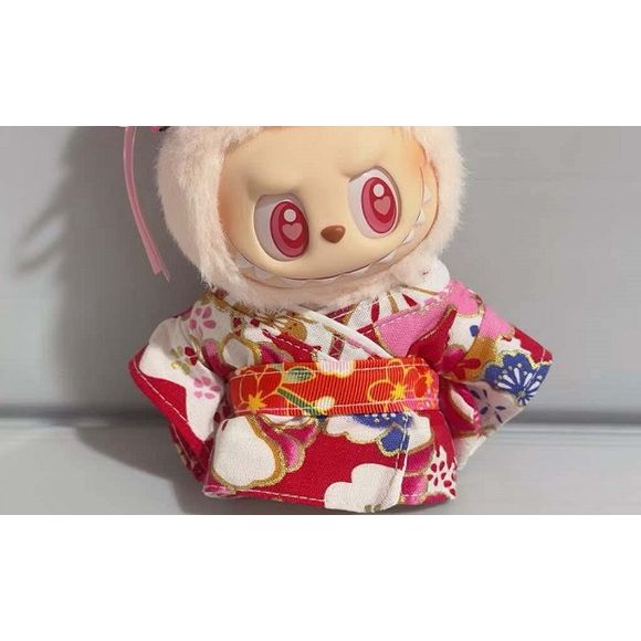 Includes an adorable kimono for your favorite Labubu. Customize and accessorize yours today! Labubu and hat not included.