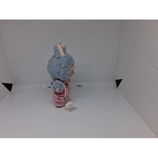 Labubu Dog Walk in the Park Outfit (Pink) - Clothing for Labubu