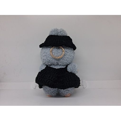 Labubu Designer Sunflower Dress Outfit (Black) - Clothing for Labubu