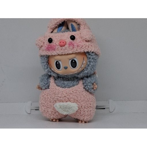 Includes adorable Pig hat and pants for your favorite Labubu. Customize and accessorize yours today! Labubu not included.
