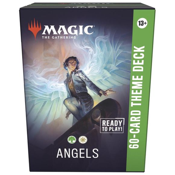 Jump into the fray with a 60-card deck that's pre-built for exciting, themed battles! Standard is Magic: The Gathering's most-played 60-card Constructed format, where players build decks from the most recently released sets. Dynamic gameplay and evolving strategies make Standard one of the most fun and popular ways to play Magic!
Angels of all sizes will help you dominate the skies, with each becoming a sizable threat over time.
Contents:
• 1 battle-ready 60-card deck
• Deck box
• 5 double-sided token cards