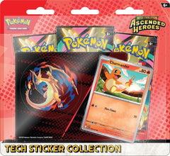 Release Date Jan 30th
Pokémon from the Kanto region are ascending to greatness—as both promo cards and tech stickers! In this collection, you’ll find Charmander as a foil promo card, plus a sheet of tech stickers featuring Charmander and Mega Charizard Y. Top it all off with even more Pokémon inside three booster packs from the special Mega Evolution—Ascended Heroes expansion!

The Pokémon TCG: Mega Evolution—Ascended Heroes Tech Sticker Collection—Charmander includes:

• 1 foil promo card featuring Charman