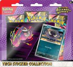 Release Date Jan 30th
Pokémon from the Kanto region are ascending to greatness—as both promo cards and tech stickers! In this collection, you’ll find Gastly as a foil promo card, plus a sheet of tech stickers featuring Gastly and Mega Gengar. Top it all off with even more Pokémon inside three booster packs from the special Mega Evolution—Ascended Heroes expansion!

The Pokémon TCG: Mega Evolution—Ascended Heroes Tech Sticker Collection—Gastly includes:

• 1 foil promo card featuring Gastly
• 1 tech sticker