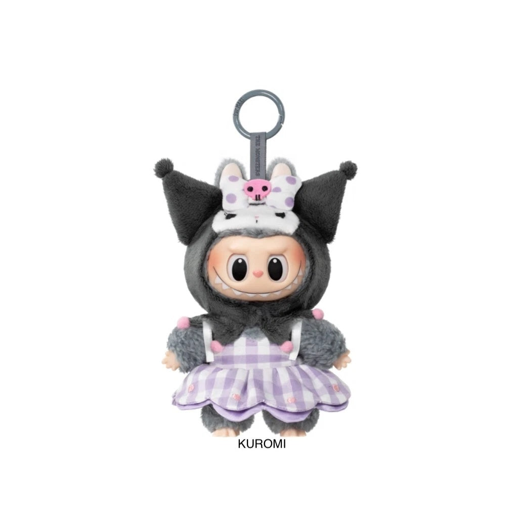 POP MART The Monsters Sanrio Hello Kitty and Friends - Kuromi.  Authentic product, the packaging has been OPENED to verify contents - and will ship with the original box, and all included materials.  Authenticity QR code has NOT been redeemed yet, and buyer will be able to redeem to verify authenticity.  Finish your collection of The Monsters x Hello Kitty and Friends series today!