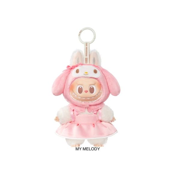 POP MART The Monsters Sanrio Hello Kitty and Friends - My Melody.  Authentic product, the packaging has been OPENED to verify contents - and will ship with the original box, and all included materials.  Authenticity QR code has NOT been redeemed yet, and buyer will be able to redeem to verify authenticity.  Finish your collection of The Monsters x Hello Kitty and Friends series today!