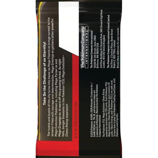 (PRE-ORDER MAY 2026) Pokemon TCG Mega Evolution - Chaos Rising ME04 Booster Pack