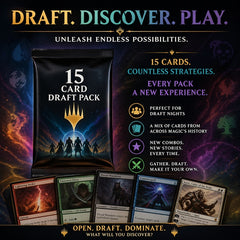 15 Random Cards of all rarities.  May contain lands.