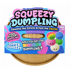 Get ready for a colorful surprise with the viral Mystery Squishy Dumpling! Each dumpling comes hidden inside a fun steamer-style container—but the real question is… what color will you get?

Featuring a soft, squishy texture perfect for squeezing, stretching, and stress relief, these adorable dumplings are great for fidgeting at home, school, or on the go. With a variety of bright colors and styles to collect, every unboxing is a fun mystery.

Will you find the rare rainbow dumpling?