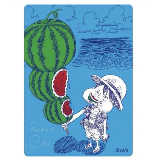 One Piece Metakira Monkey D. Luffy Watermelon Natsu Comi Promo Card