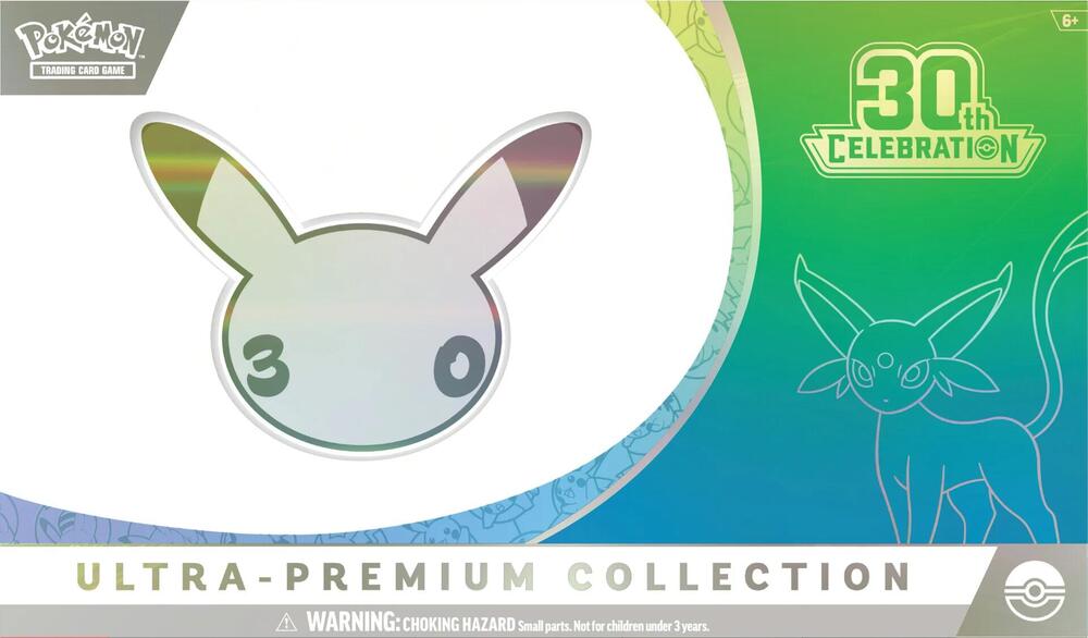 Release Date November 6th, 2026
Celebrating 30 Years of Pokémon! Commemorate 30 years of joy with fan-favorite Pokémon spanning three dazzling decades! Celebrate this magnificent milestone with the mighty presences of Mewtwo ex and Mew ex, followed by a wealth of allies like Umbreon ex, Salamence ex, and Greninja ex. Plus, there are 30 reasons to honor Pikachu, as each booster pack contains one—with 30 unique variations to collect as Pikachu rare cards! And, whether you’re looking forward to a glittering fu