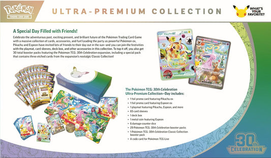 (PREORDER NOVEMBER 2026) Pokemon TCG 30th Celebration 30C Ultra Premium Collection - Day
