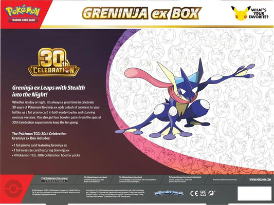 (PREORDER SEPTEMBER 2026) Pokemon TCG 30th Celebration 30C Greninja Ex Box