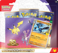 Commemorate 30 years of joy with fan-favorite Pokémon spanning three dazzling decades! Celebrate this magnificent milestone with the mighty presences of Mewtwo ex and Mew ex, followed by a wealth of allies like Umbreon ex, Salamence ex, and Greninja ex. Plus, there are 30 reasons to honor Pikachu, as each booster pack contains one—with 30 unique variations to collet as Pikachu rare cards! And, whether you're looking forward to a glittering future or taking a nostalgic look at a storied past, there are a hos