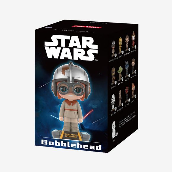 Join the Star Wars saga in mini form with Pop Mart’s Star Wars Bobblehead Series Figures. Each 10 cm chibi-style figure, packed in a blind box, delivers iconic character details and bobble-head fun. Featuring favorites like Clone Trooper, Darth Maul, and more—and including a secret ultra-rare variant—the collection is a thrill for fans and collectors alike. Crafted from PVC/ABS, with a nod-worthy head on a spring, each piece is perfect for display or gifting. 

Random Design: Blind boxes are fully random an