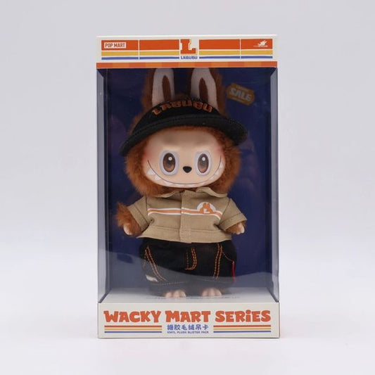 Get ready to add a quirky charm to your day with Pop Mart’s Labubu Wacky Mart Series Vinyl Plush (Blister Pack). Standing around 17 cm tall, Labubu rocks a removable convenience store uniform complete with a cap—and even arrives with a keyring to clip onto your bag, keys, or lanyard. Crafted with plush softness, velvet detailing, and sturdy PVC, this limited-edition figure makes a stylish and functional collectible. A must-have for Pop Mart fans and anyone who loves playful accessories. Authentic product.