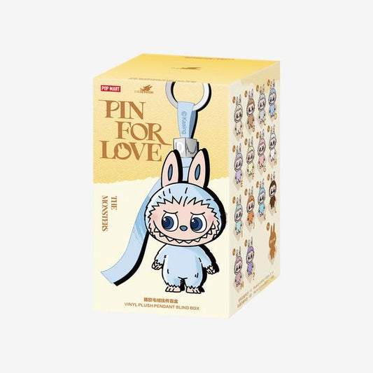Unpack a little mystery—and a whole lot of charm—with this adorable Labubu pendant from Pop Mart’s "Pin for Love" series (Letters A-M). Each blind box hides one unique plush—ranging from fun letter inspirations to quirky "monster" personalities—crafted to tug at the heart and tease the imagination.

Each pendant measures approximately 6 × 5 × 10.5 cm (2.36 × 1.79 × 4.13 in), making it an ideal charm for backpacks, keychains, or display stands.

Authenticity QR code has NOT been redeemed yet, and buyer will