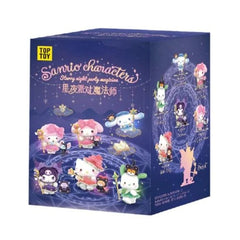 This whimsical Sanrio Starry Night Party Series reimagines popular Characters as magicians. Each Single mystery box features one of seven character designs (including one rare option). Enjoy unboxing adorable characters with a fun, magical, and starry night-inspired design. Every blind box is shipped randomly, making it exciting to unveil which design you've received!