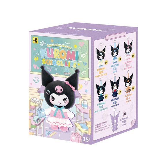 Bring Kuromi’s school days to life with the Kuromi School Life Vinyl Plush Keychain Series from TOPTOY. Each blind box reveals one of six delightful personas—from bookworm to sports star—and possibly a coveted secret surprise. Crafted from plush and vinyl, these keychains are your new go-to collectible for everyday charm.

Crafted with plush fabric, PVC, and polyester fiber, each keychain measures approximately 11 × 9.5 × 17 cm—perfectly sized for bags, keys, or decor.

Which Kuromi student will you unbox?