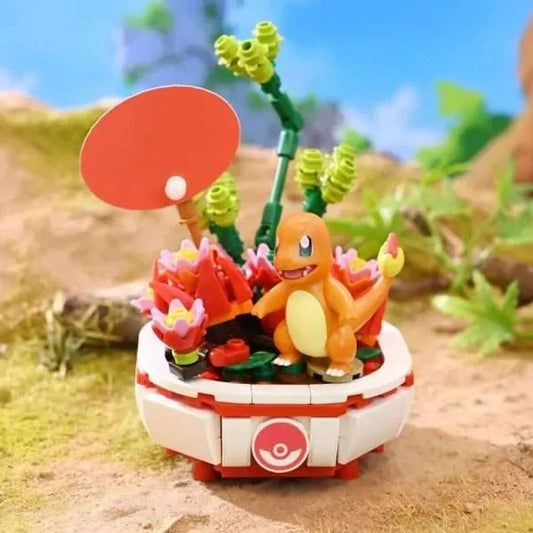 Keeppley K20218 Pokemon Charmander Bonsai Potted Flower Building Set