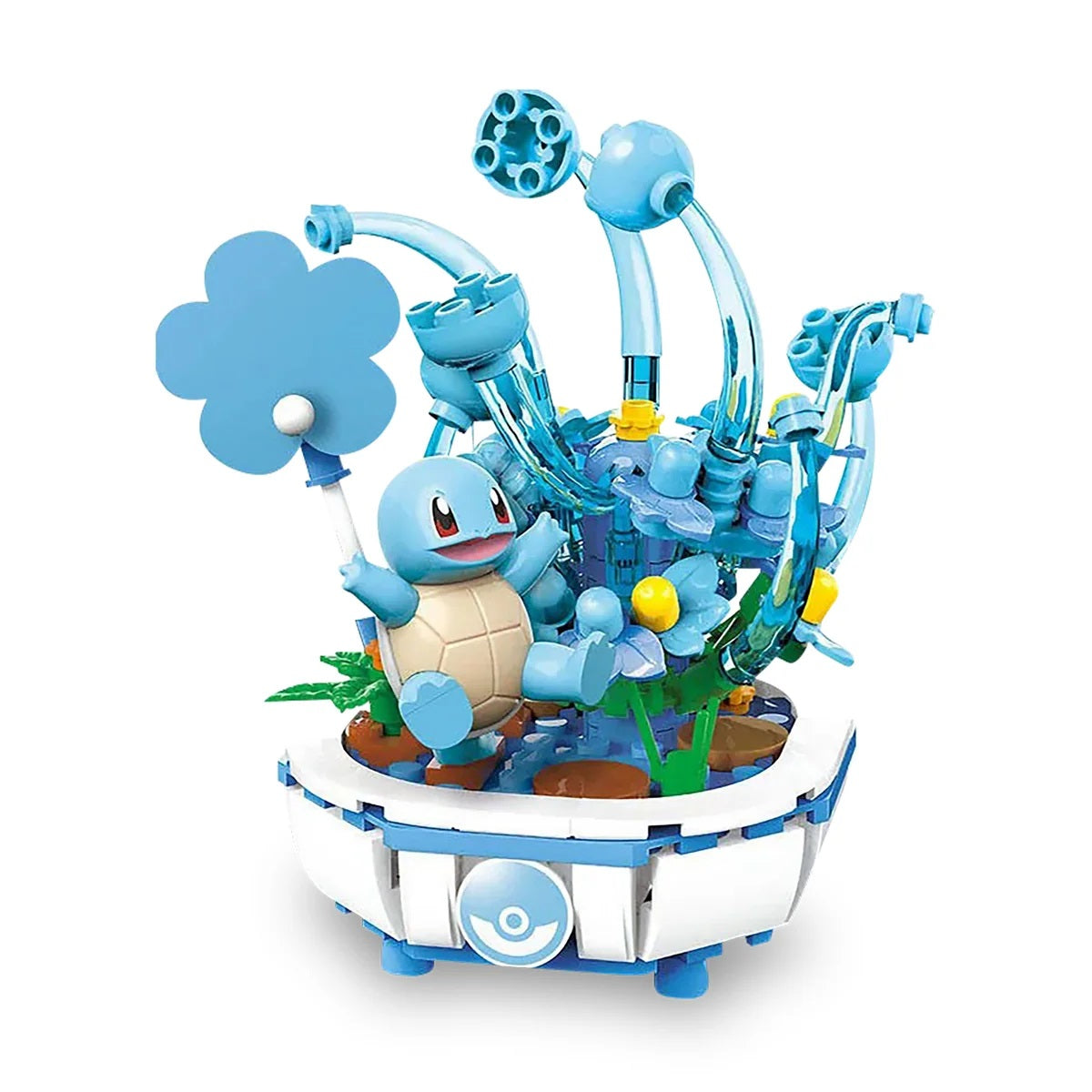 <p>Dive into an adorable underwater adventure with the <strong>Keeppley Pokemon Squirtle Underwater Garden Building Block Set</strong>! Featuring the beloved Tiny Turtle Pokemon surrounded by colorful aquatic plants, flowing water effects, and ocean-inspired decorations, this officially licensed Pokemon building set brings a playful underwater scene to life.</p>

<p>Squirtle takes center stage with its signature blue body, cream-colored shell, and cheerful expression, sitting among an assortment of detailed