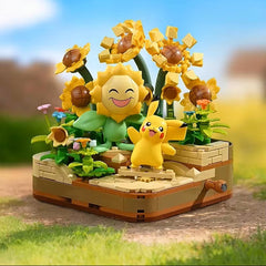 <p>Bring a little sunshine to your Pokemon collection with the <strong>Keeppley Pokemon Pikachu and Sunflora Sunshine Flower Field Building Set</strong>! Featuring an adorable Pikachu alongside the cheerful Sunflower Pokemon, Sunflora, this officially licensed Pokemon building set captures the warmth and happiness of a beautiful sunflower garden.</p>
<p>This colorful 330-piece building set features Pikachu happily posing beside a smiling Sunflora, surrounded by towering sunflowers, blooming flowers, and lus