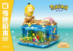 Keeppley K20246 Pokemon Psyduck & Slowpoke Adorkable Beach Building Set