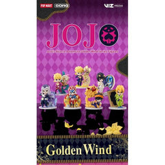 Enter the stylish world of JoJo’s Bizarre Adventure: Golden Wind with this officially licensed blind box figure series from GONG! Featuring fan-favorite characters from Part 5 of the legendary anime and manga series, these collectible mini figures bring the dramatic poses, iconic fashion, and Stand powers of Golden Wind to life in adorable stylized form.

The lineup includes Giorno Giovanna, Bruno Bucciarati, Guido Mista, Narancia Ghirga, Leone Abbacchio, and more, each paired with beautifully designed disp
