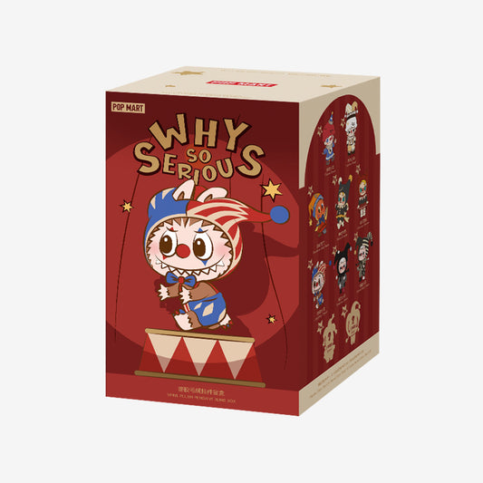 Dive into the world of mystery and mischief with the WHY SO SERIOUS Series Vinyl Plush Pendant Blind Box from POP MART. Each package holds a surprise character from this bold collection — a plush-pendant hybrid that’s designed to hang, display or carry along with you.

Crafted at approximately 16 cm (≈5.78″) tall, these collectible pendants combine soft, fuzzy plush materials with vinyl and PVC details for a striking look and texture. 

The series features multiple characters (including secret rare variants