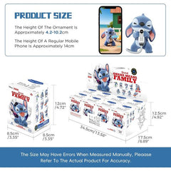 MINISO Disney Lilo & Stitch Ohana Means Family Beflockte Figur Blind Box