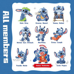 MINISO Disney Lilo & Stitch Ohana Means Family Beflockte Figur Blind Box