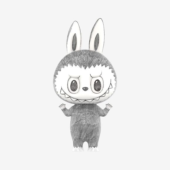 POP MART The Monsters MEGA LABUBU 400% Sketch Figure.   Approximately : 13.8" height in size.  New & Authentic.