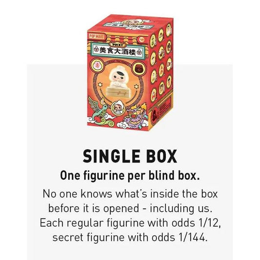 Dig into a playful banquet of cuteness with the PUCKY “The Feast” Series Vinyl Figure Blind Box! Inspired by festive treats and foodie fun, each figure in this culinary-themed series features PUCKY dressed up as delicious eats — think buns, noodles, dumplings, and more, all with whimsical flair.

Important: When you purchase a single blind box, you’ll receive one random PUCKY figure — not the full collection. The mystery is part of the magic (and part of the fun!).

Made from durable vinyl materials (PVC/AB
